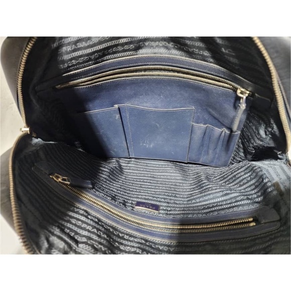 Authentic PRADA Vitello City Briefcase/Laptop Bag Deep Navy Blue - Picture 16 of 16
